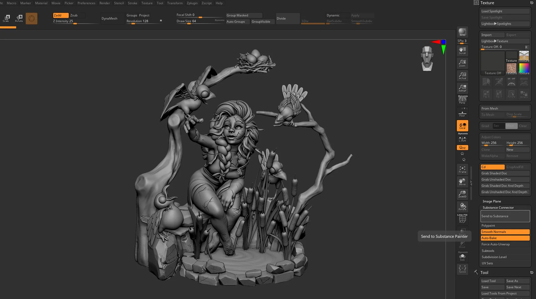 From Model to ZBrush Splash Screen: - изображение 37