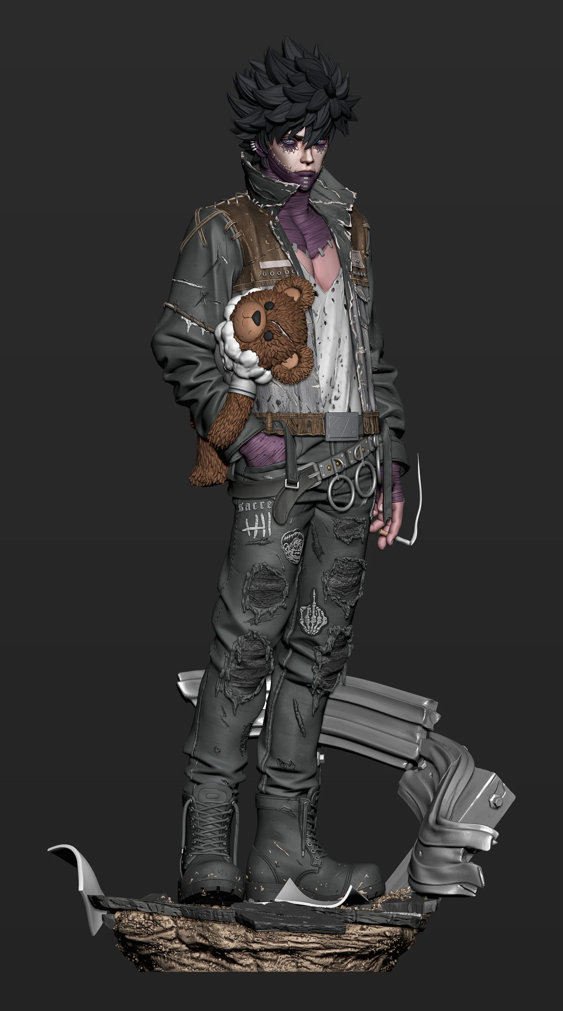 Рисованный стиль, маленькая ведьма, созданная с помощью ZBrush и Marmoset Toolbag — изображение 5