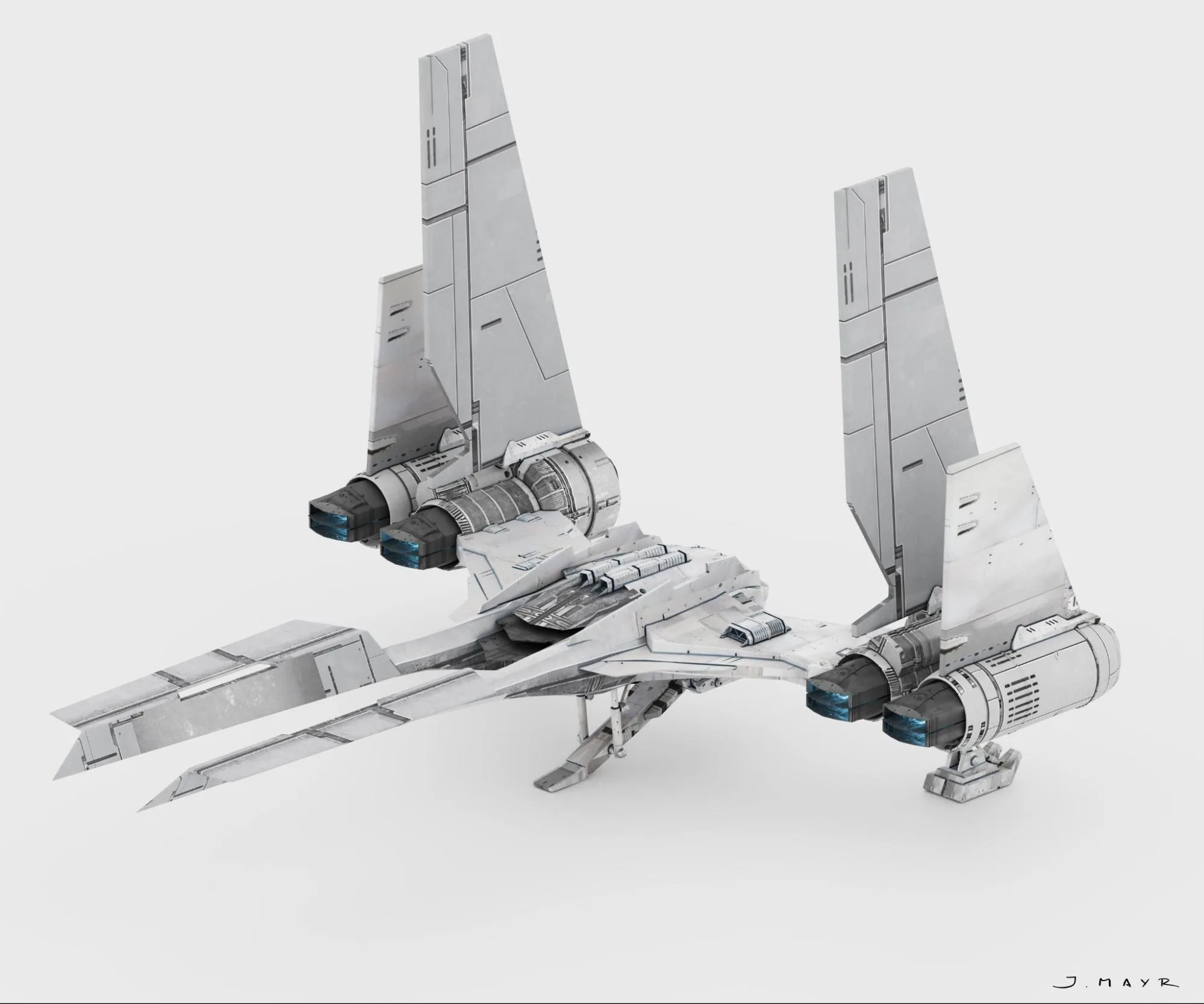 How to Design a Startfighter Influenced by a Hunting Owl Using Blender - изображение 5