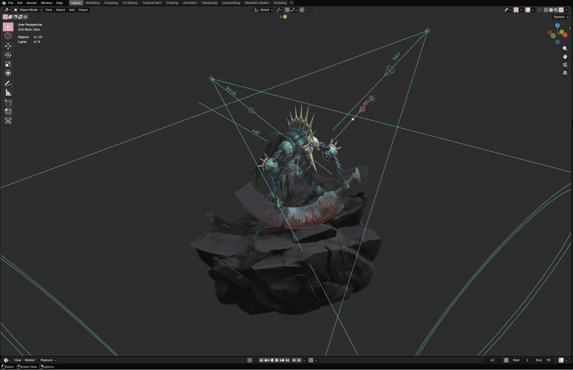 Modeling and Texturing an Interesting Hand-Painted Game Ready 3D Character - изображение 11