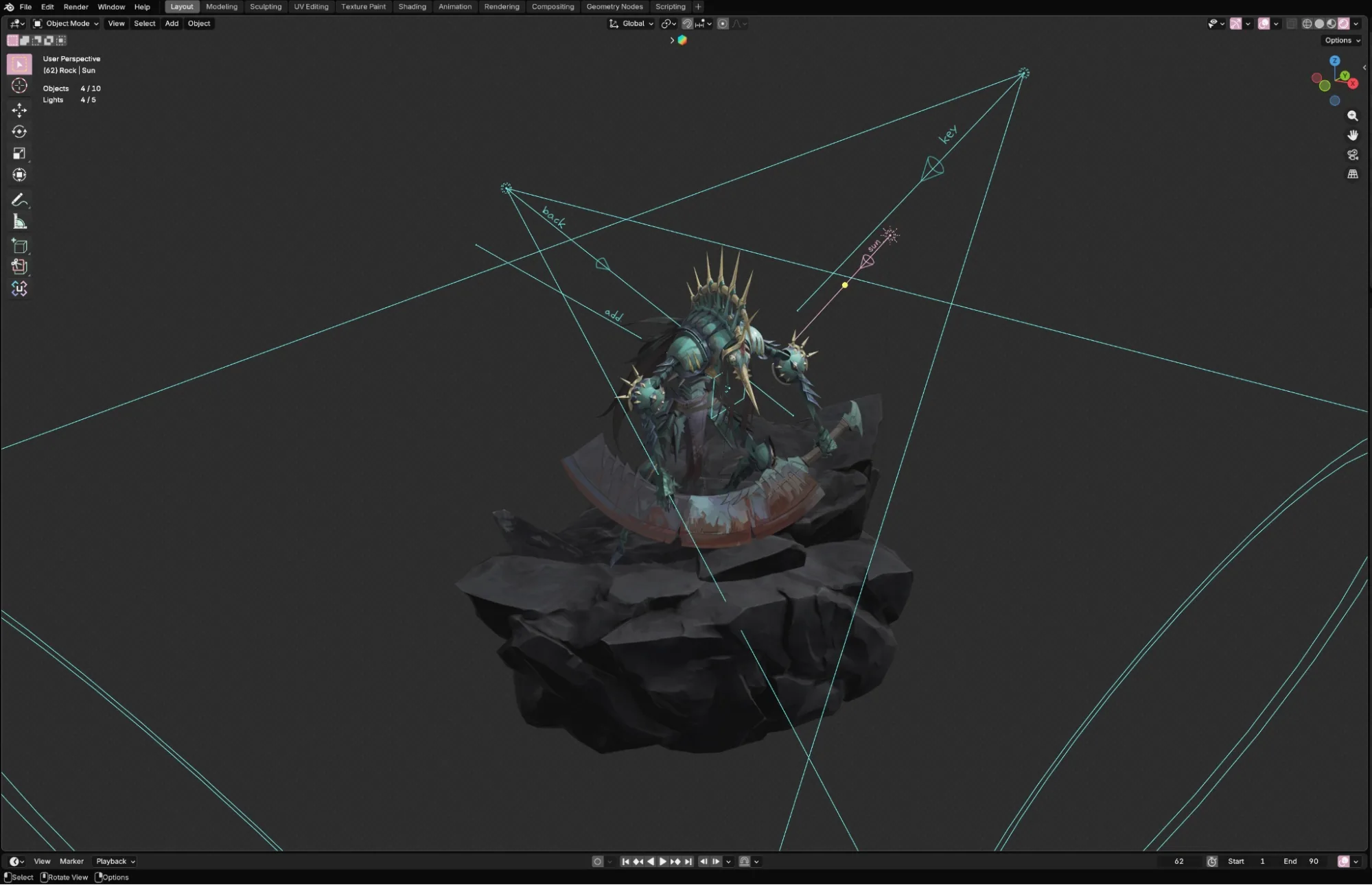 Modeling and Texturing an Interesting Hand-Painted Game Ready 3D Character - изображение 11