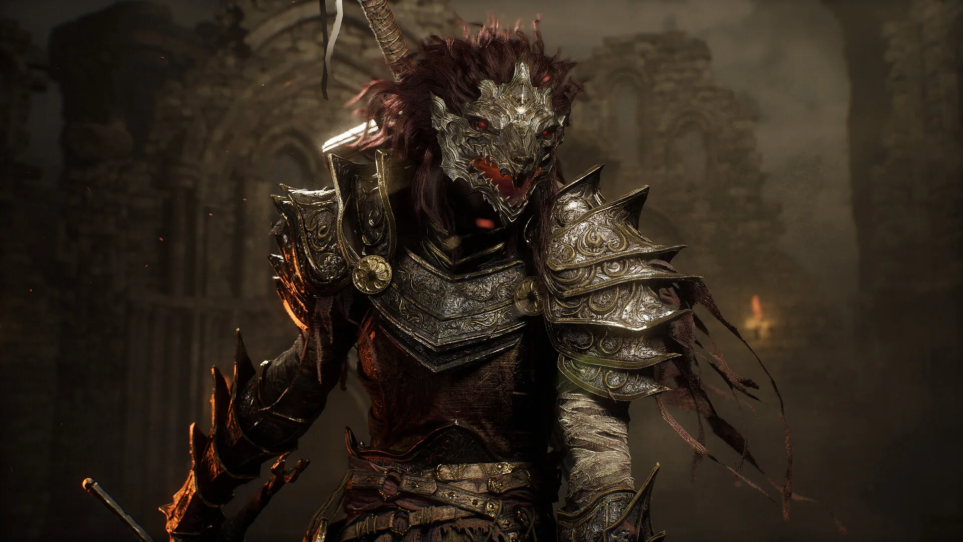 Фантастический рыцарь-оборотень в стиле Elden Ring, созданный с помощью ZBrush и UE5 — изображение 3