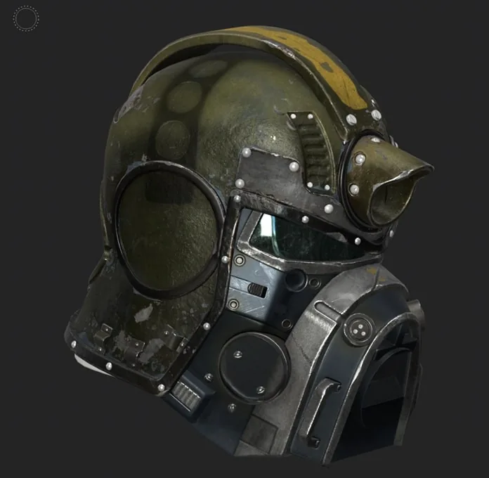 Создание детального шлема, вдохновлённого Fallout, с использованием Substance 3D — изображение 17