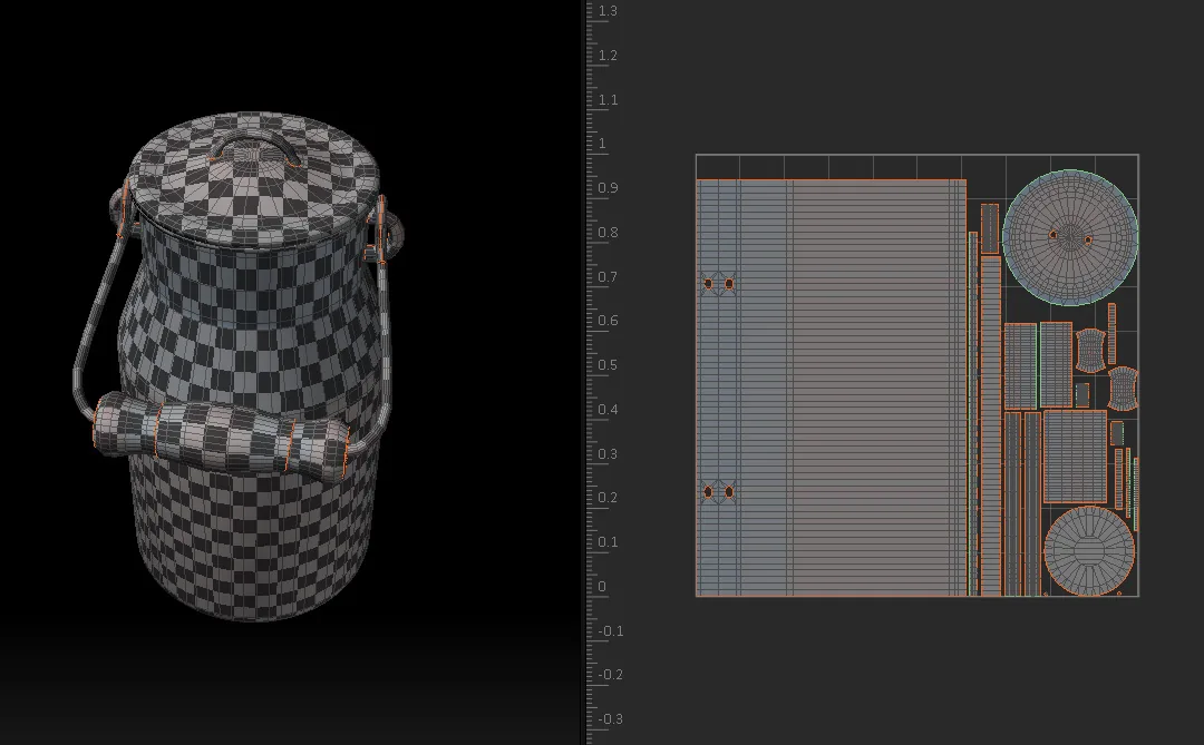 Воплощение винтажной советской молочной банки в Blender - изображение 19