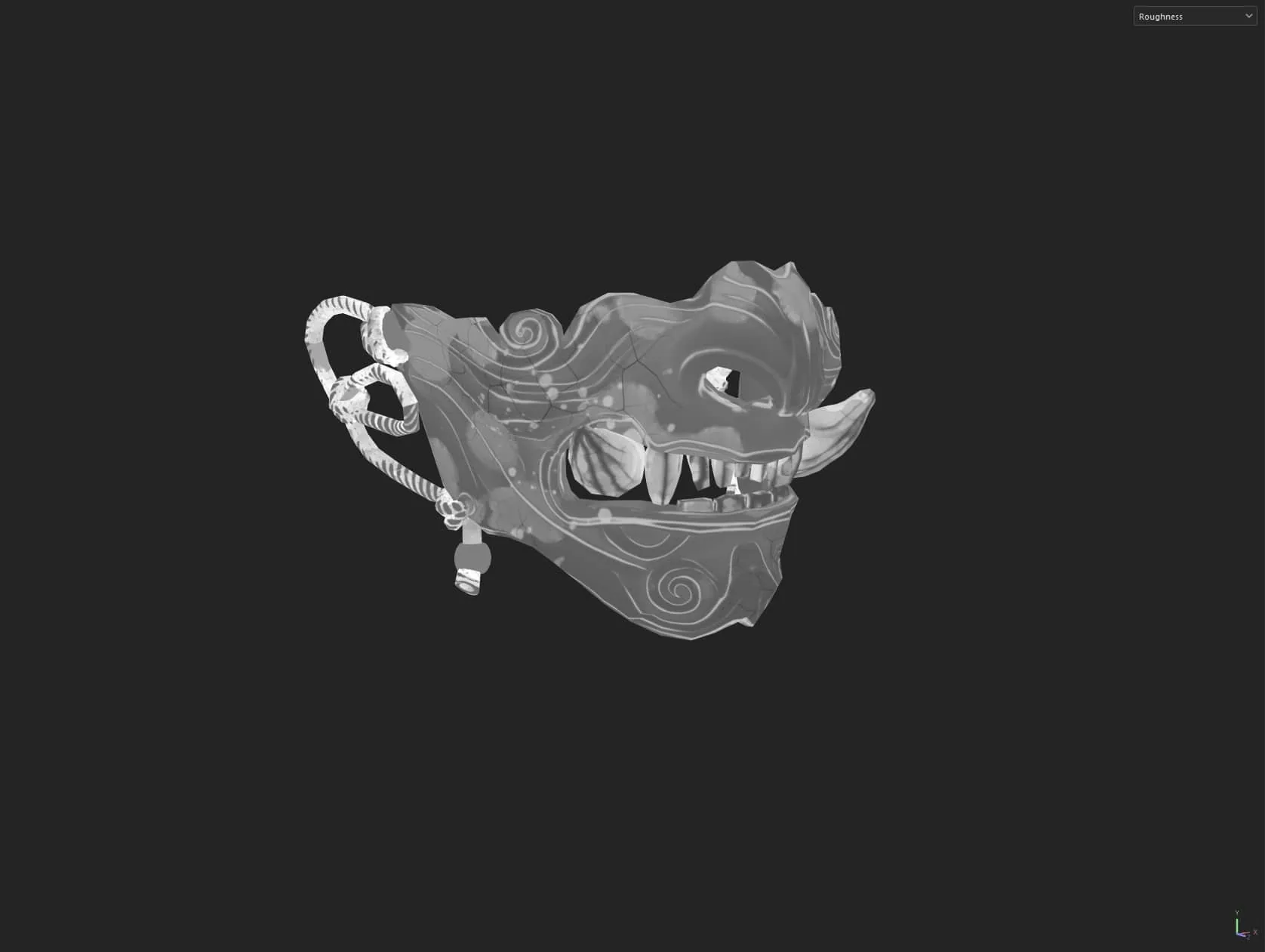 How To Model & Texture A Samurai Mask With Menacing Facial Features - изображение 8