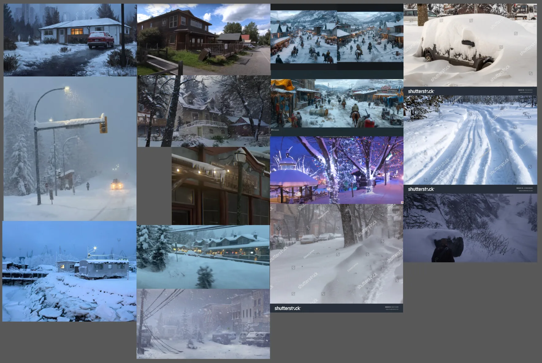 Фотореалистичная зимняя деревня в Unreal Engine 5: — изображение 3