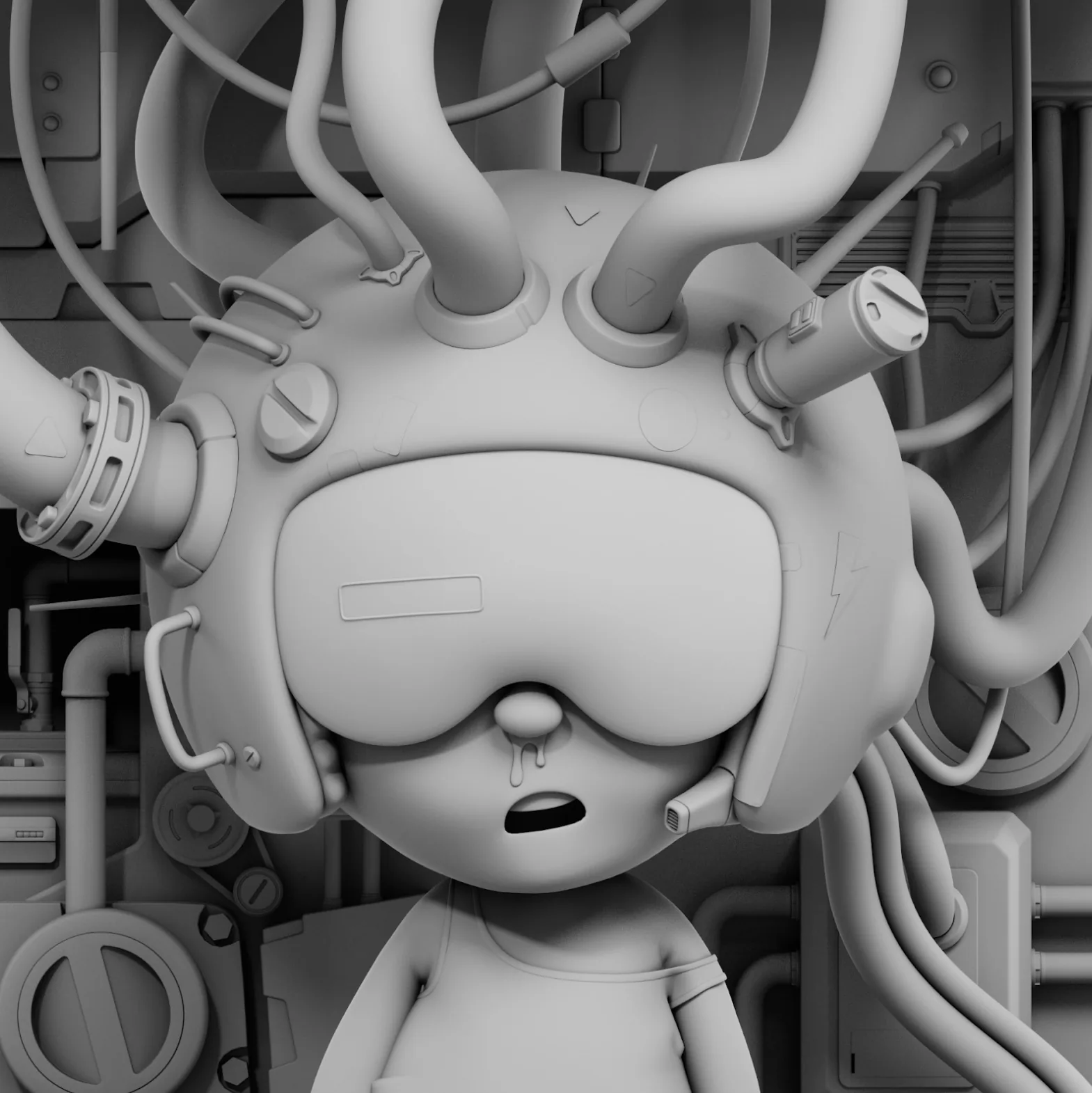 Переосмысление 2D-концепции в трёх измерениях с помощью Blender & Substance 3D — изображение 4