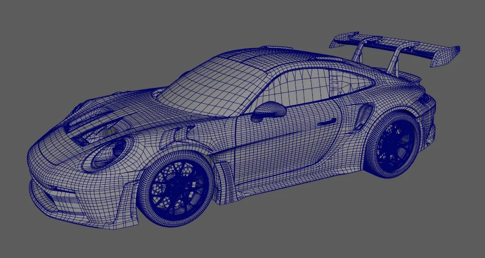 Моделирование и освещение реалистичного Porsche 911 GT3 RS в 3D - изображение 4