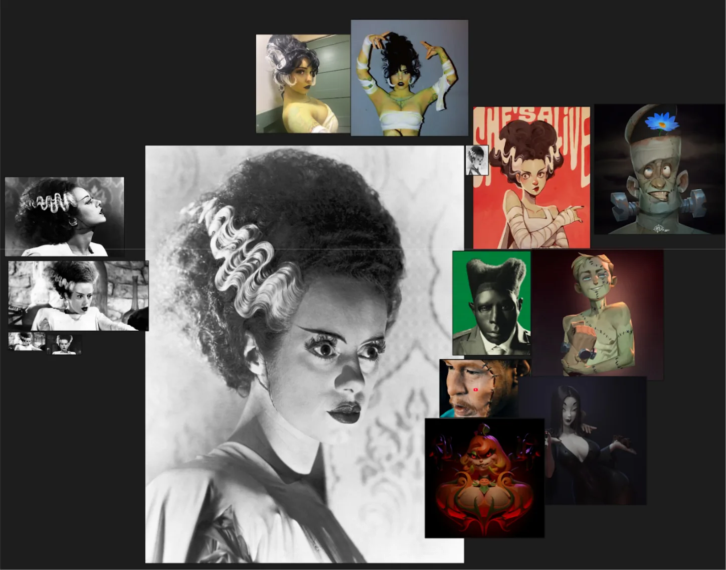 How to Create a 3D Character Inspired by the Bride of Frankenstein - изображение 1