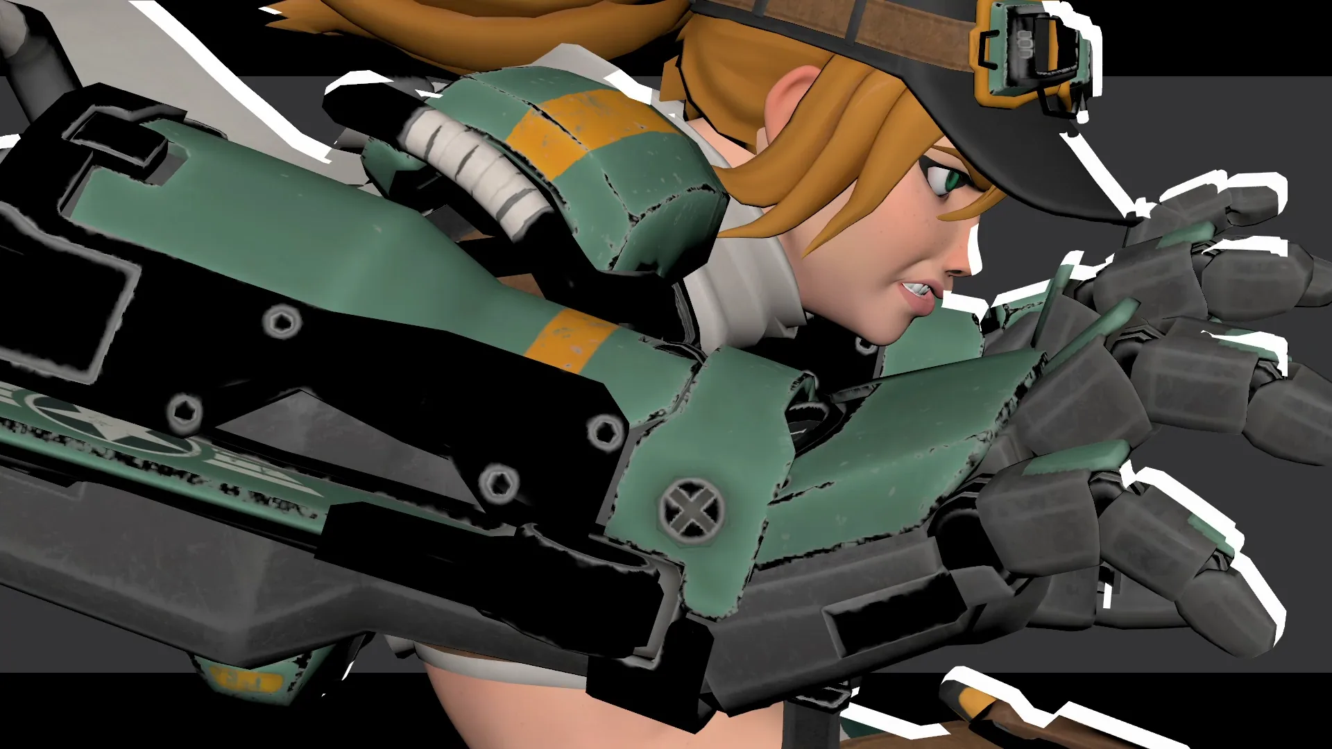 Анимация комбо в файтинге в стиле Guilty Gear в Maya - изображение 1