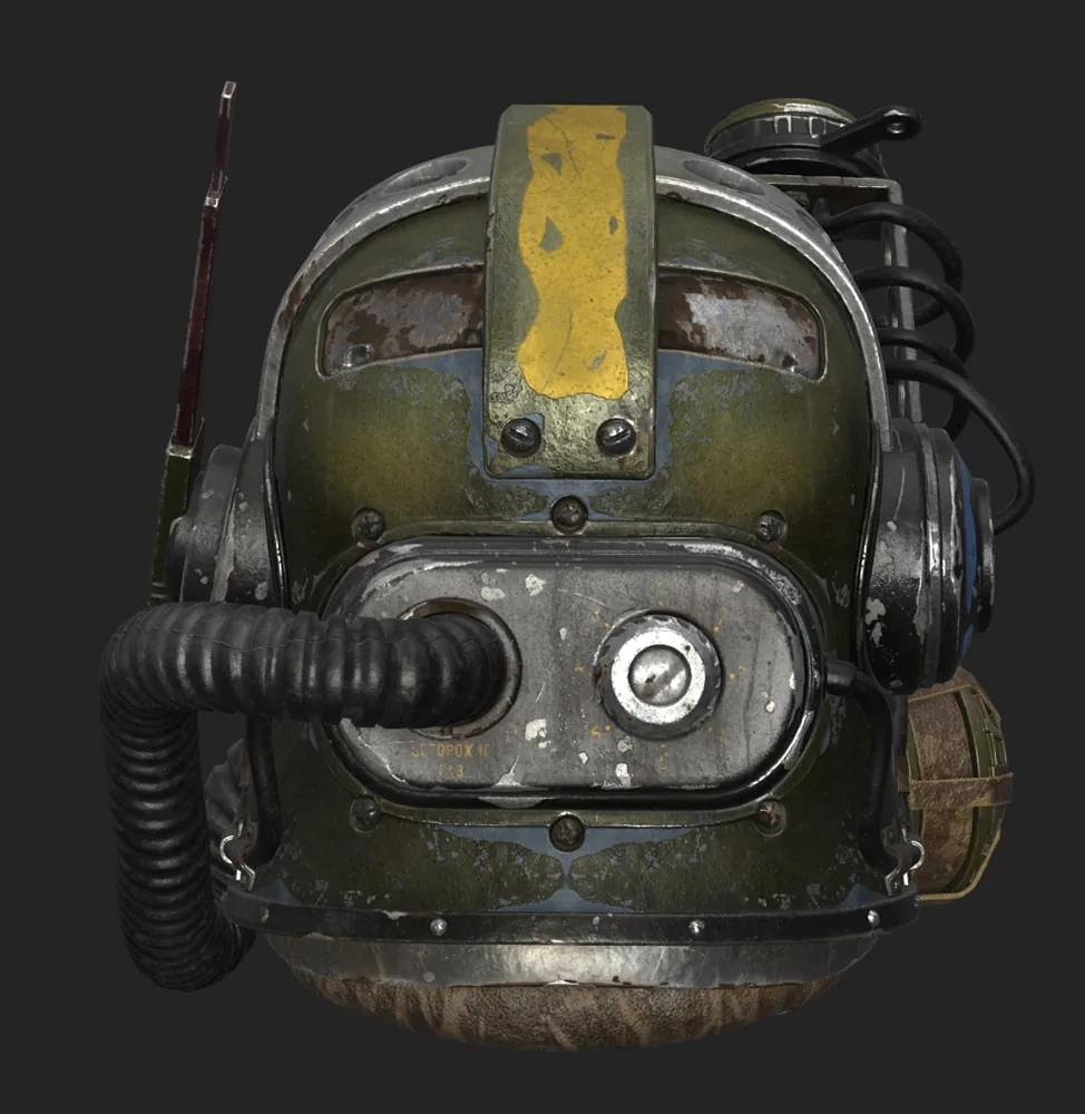 Создание детального шлема, вдохновлённого Fallout, с использованием Substance 3D — изображение 20