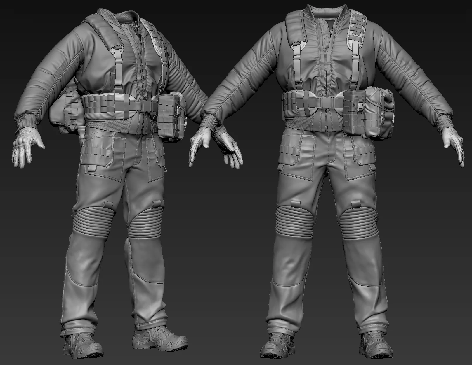 Создание реалистичных тактических ботинок с помощью ZBrush и Substance 3D — изображение 2