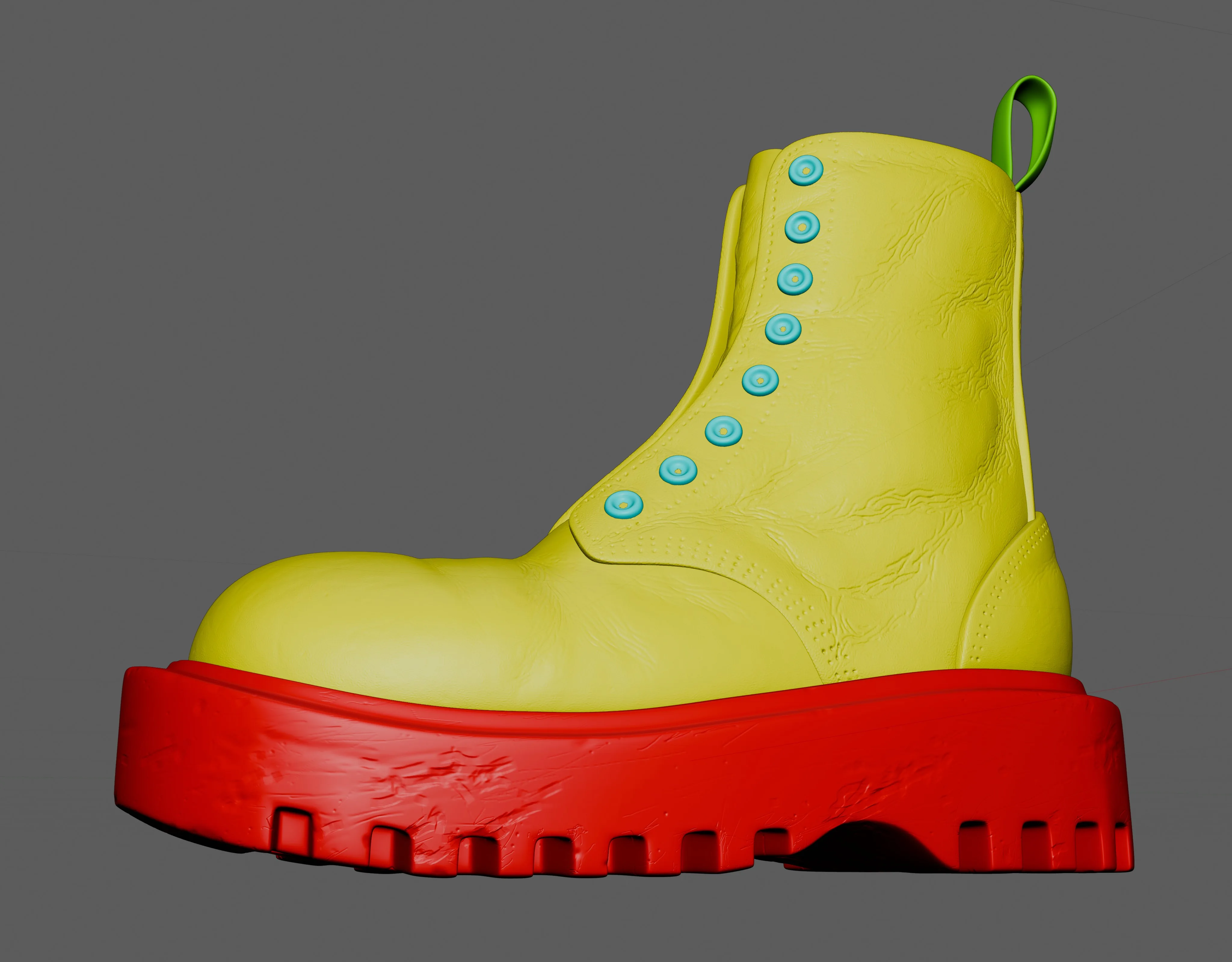 Как смоделировать и текстурировать пару ботинок Dr. Martens в Blender — изображение 8