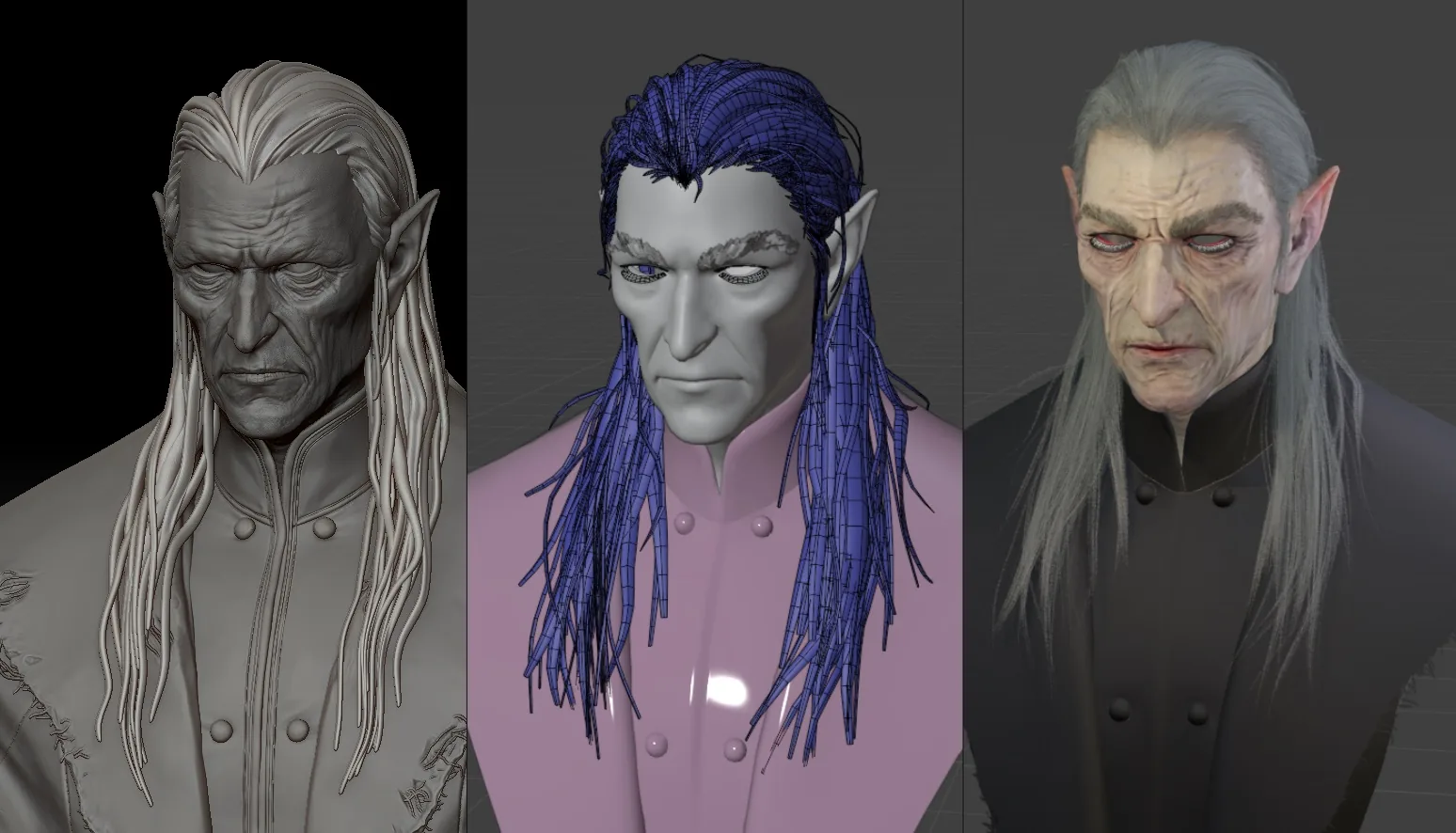 How to Sculpt and Texture the Skin of a Realistic and Mysterious Old Vampire - изображение 12