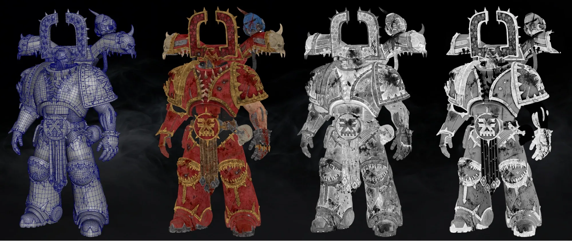 Game-Ready Fan Art Of Warhammer 40,000's Chaos Space Marine - изображение 25