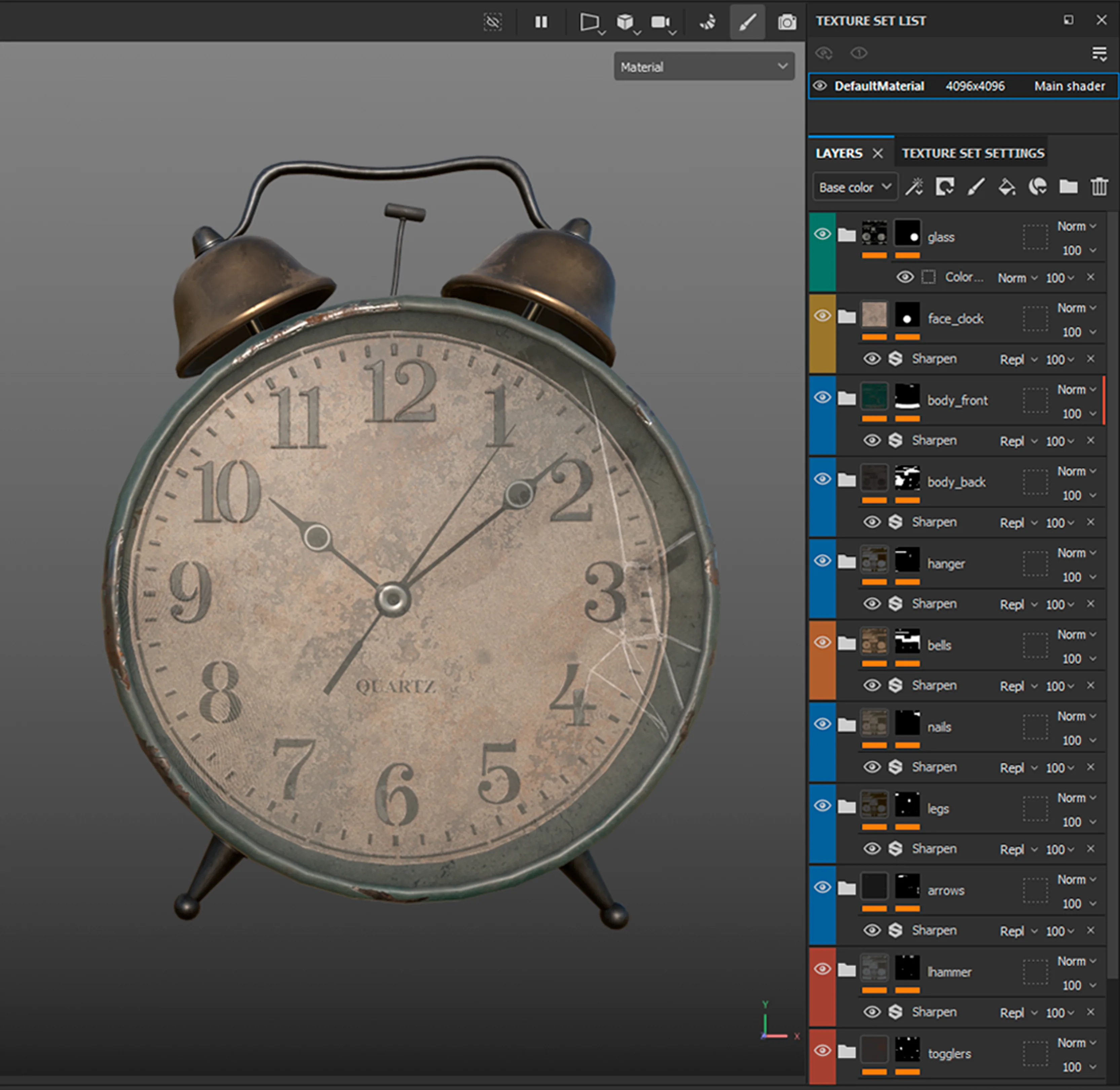 Создание будильника с износом в Blender & Substance 3D — изображение 6