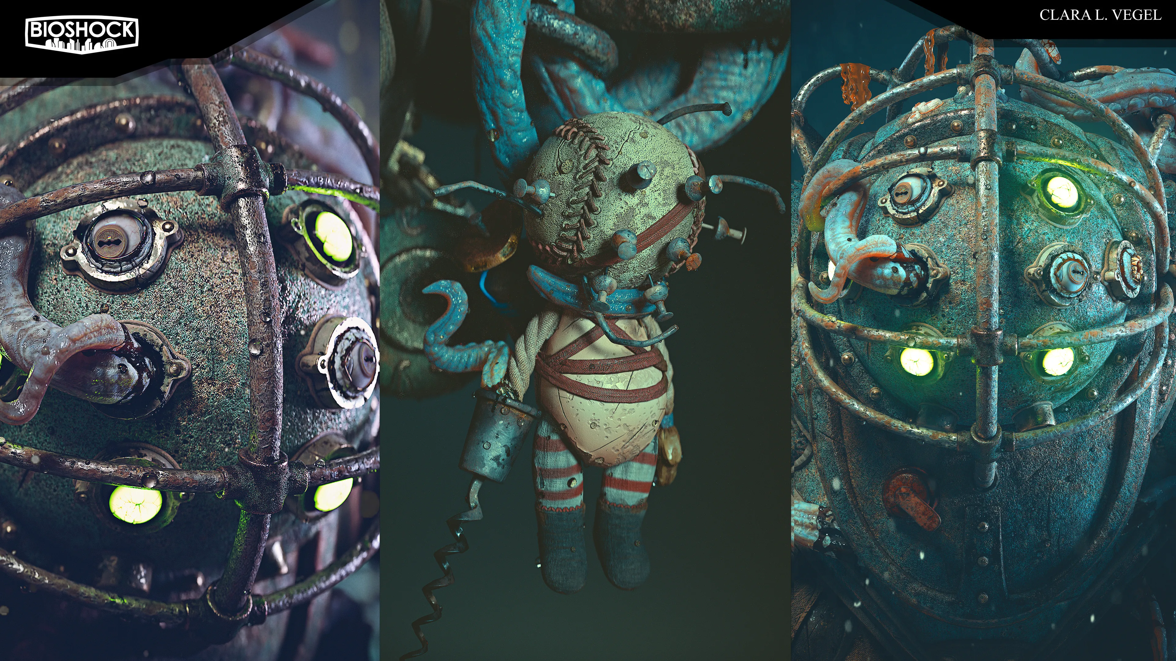 A Lovecraftian Take on BioShock's Big Daddy in 3D — изображение 2