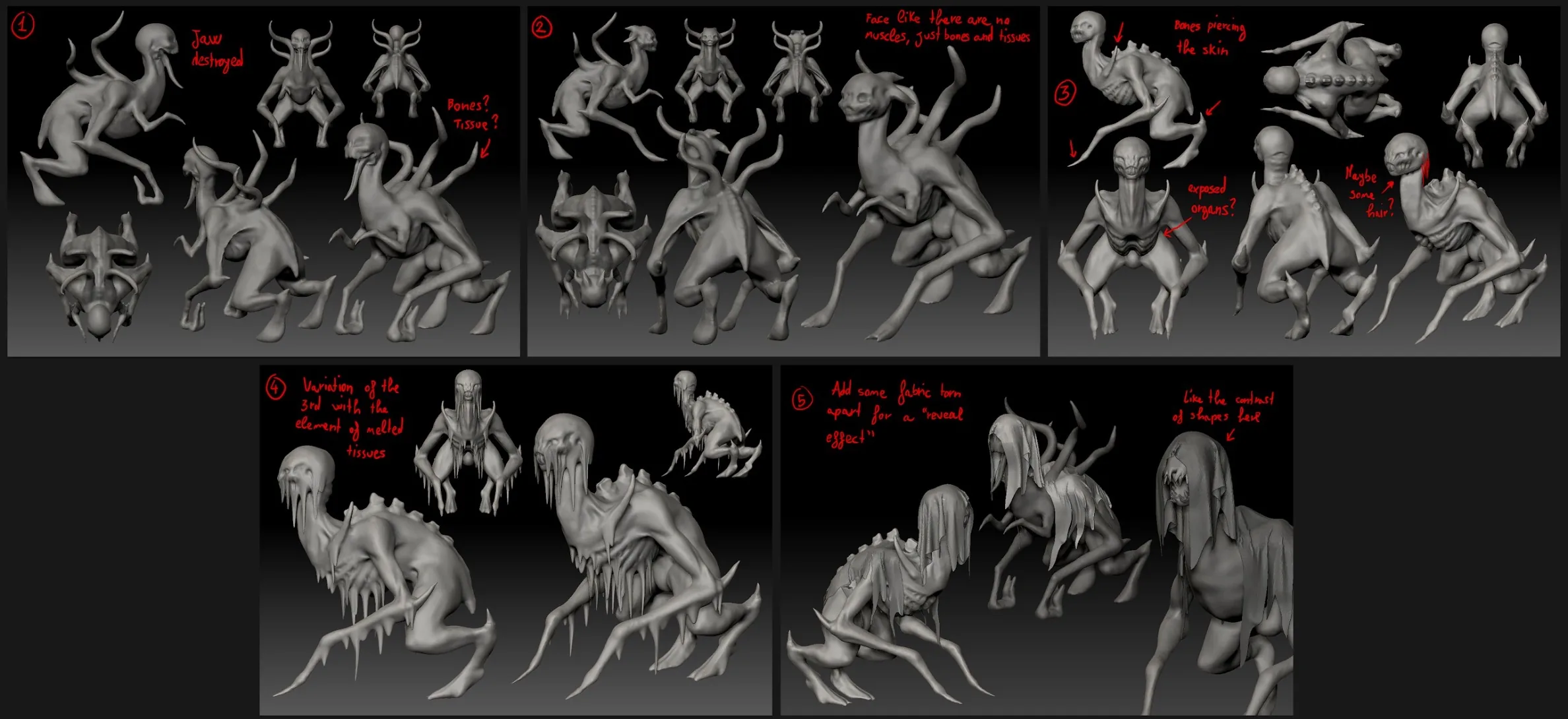 Modeling & Animating an Open Heart For an Eerie Bird-Hybrid Model - изображение 4