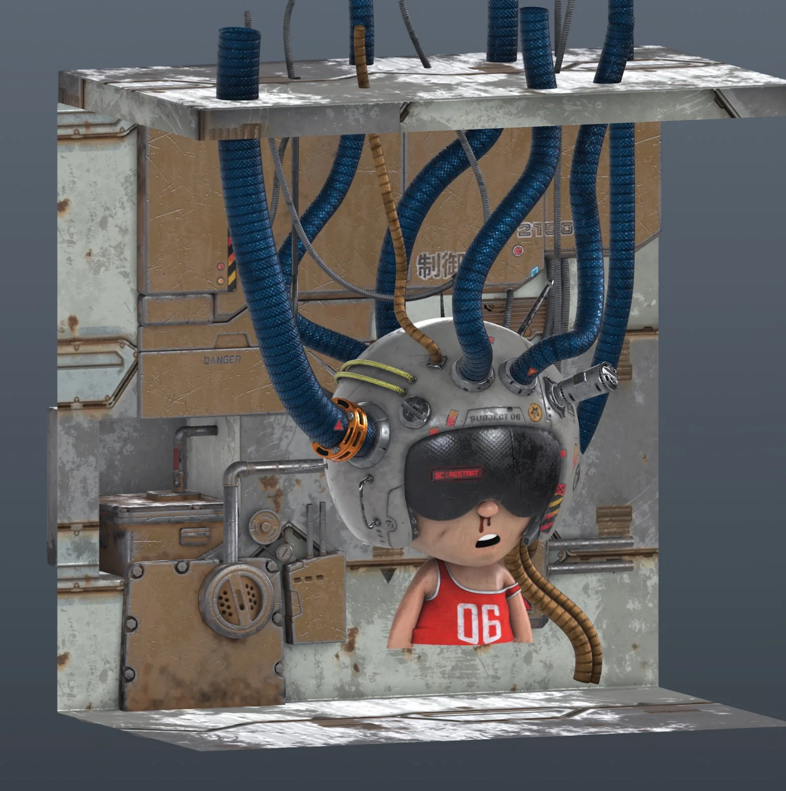 Переосмысление 2D-концепции в трёх измерениях с помощью Blender & Substance 3D — изображение 12