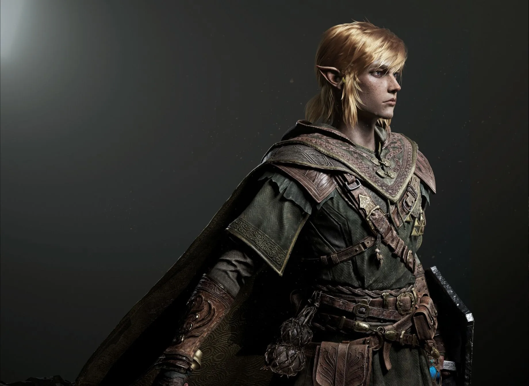 Фантастический рыцарь-оборотень в стиле Elden Ring, созданный с помощью ZBrush и UE5 — изображение 6