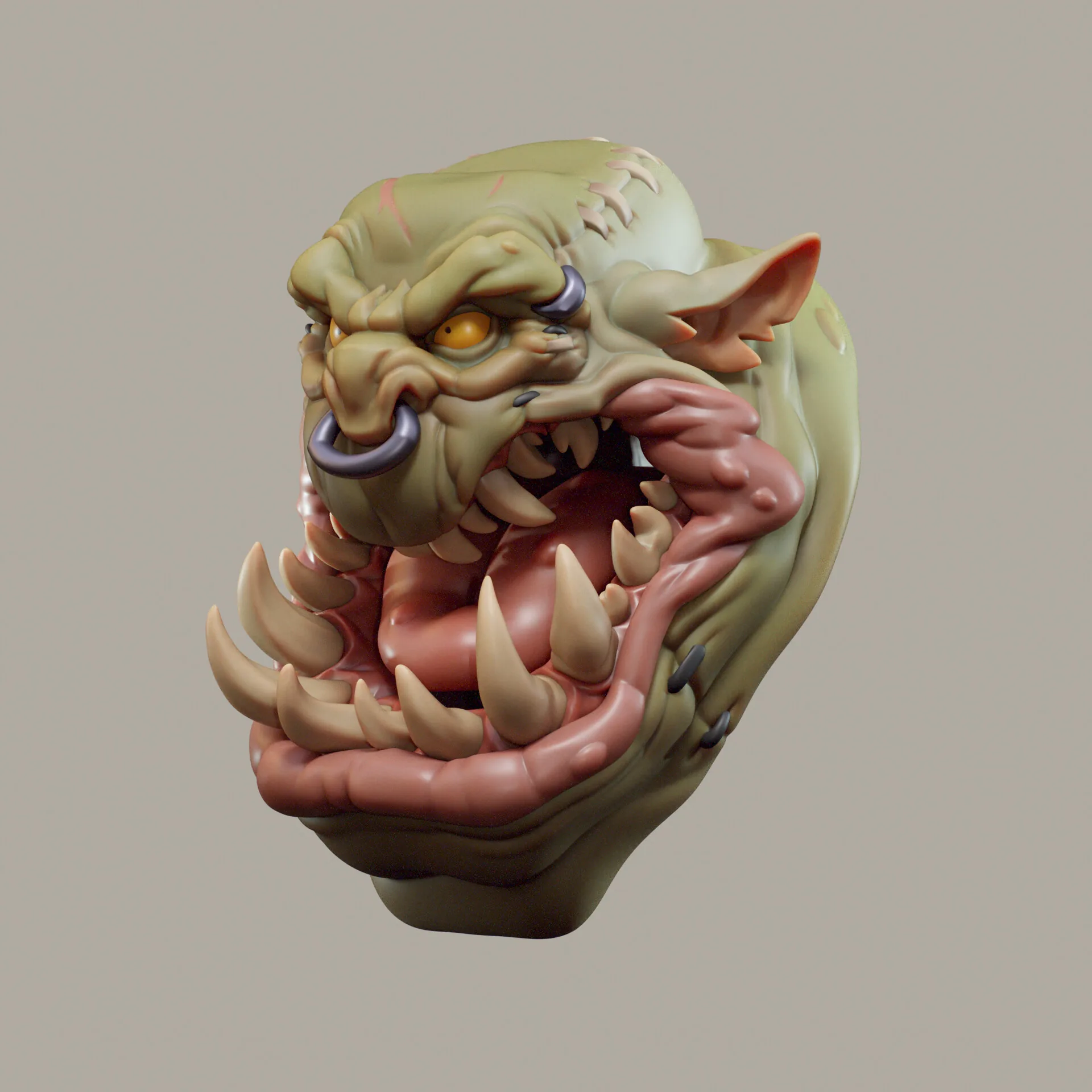 3D Artist Shares Stylized Sculpts of Orks Based on a 2D Concept - изображение 3