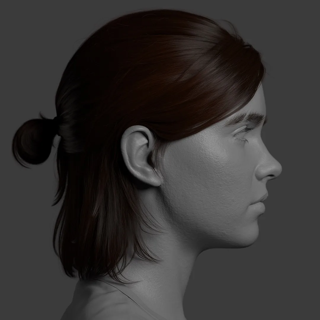 Превращение Элли из The Last of Us Part II в детализированный 3D-портрет — изображение 3