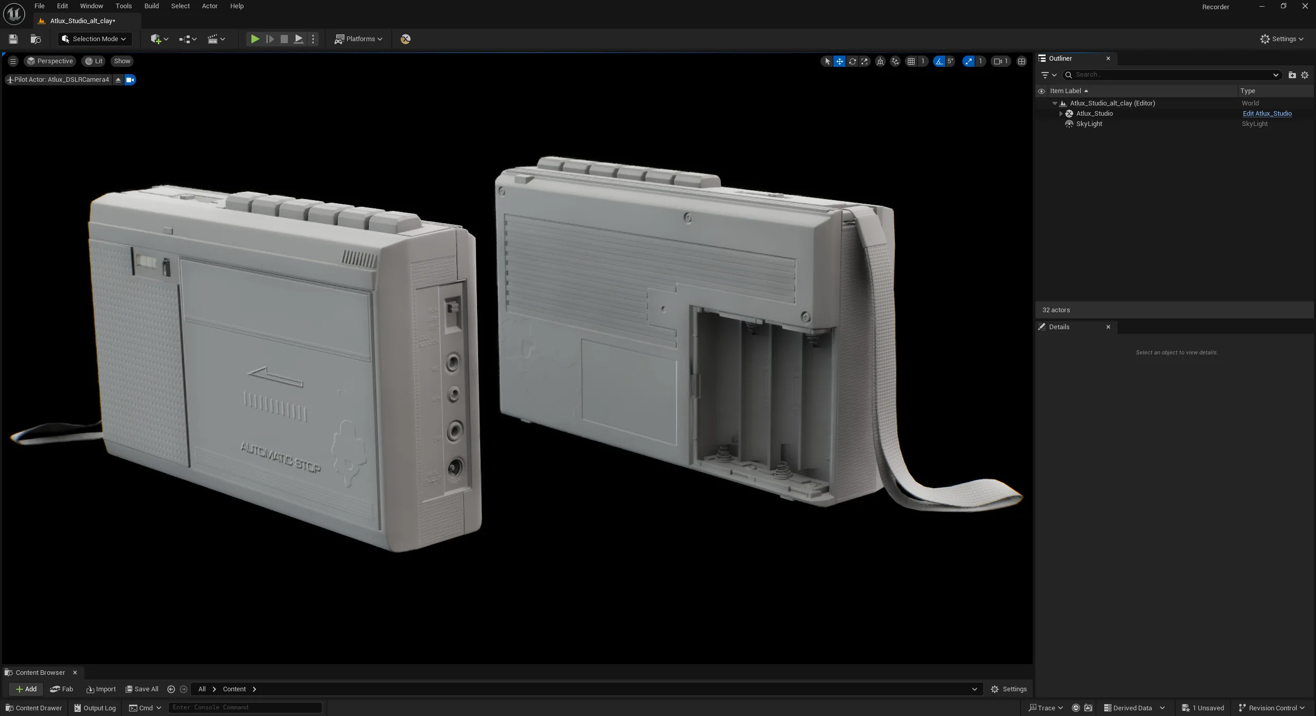 Создание реалистичного винтажного кассетного диктофона с Substance 3D & UE5 - изображение 12