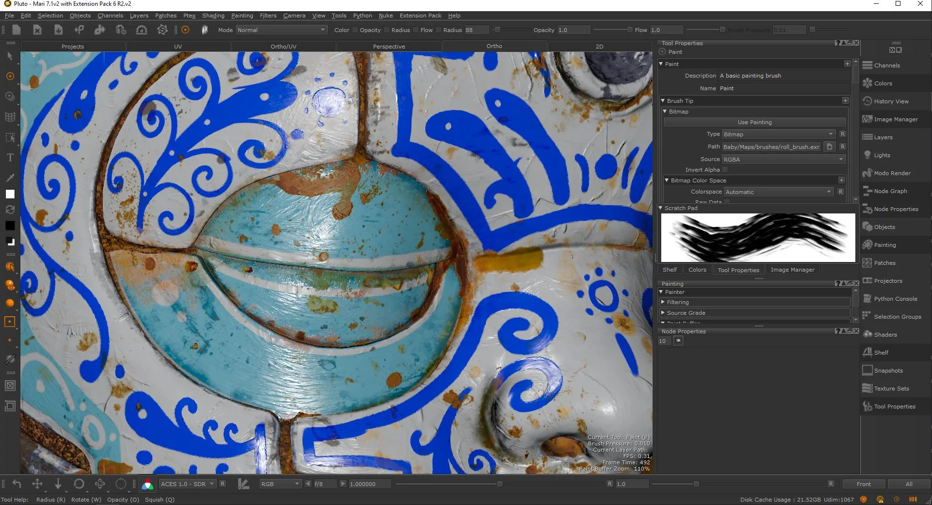 Как настроить текстуры в стиле живописи с помощью Mari & Substance 3D Designer - изображение 15