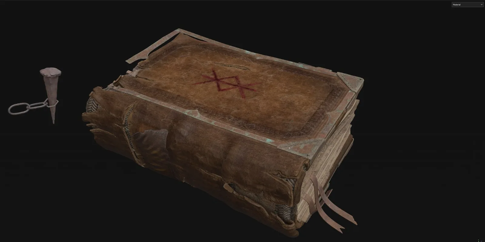 Crafting a Detailed Ancient Book with Maya & Substance 3D - изображение 12