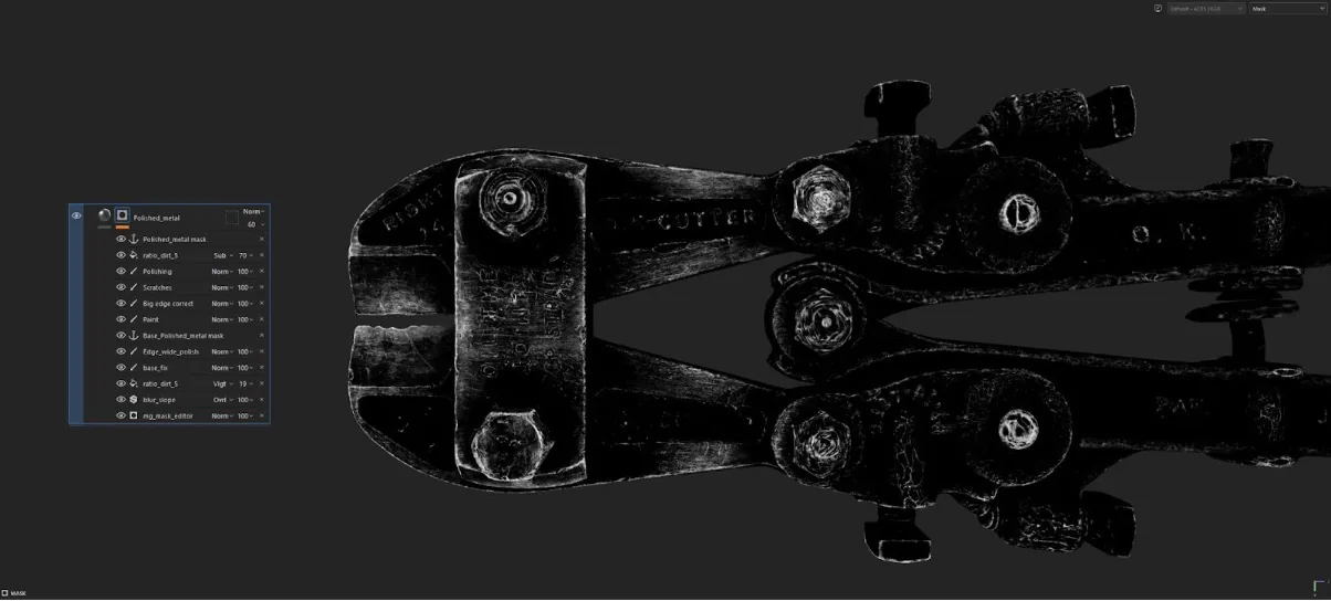 Создание реалистичного болтореза Портера с помощью Blender, ZBrush и Marmoset Toolbag — изображение 21