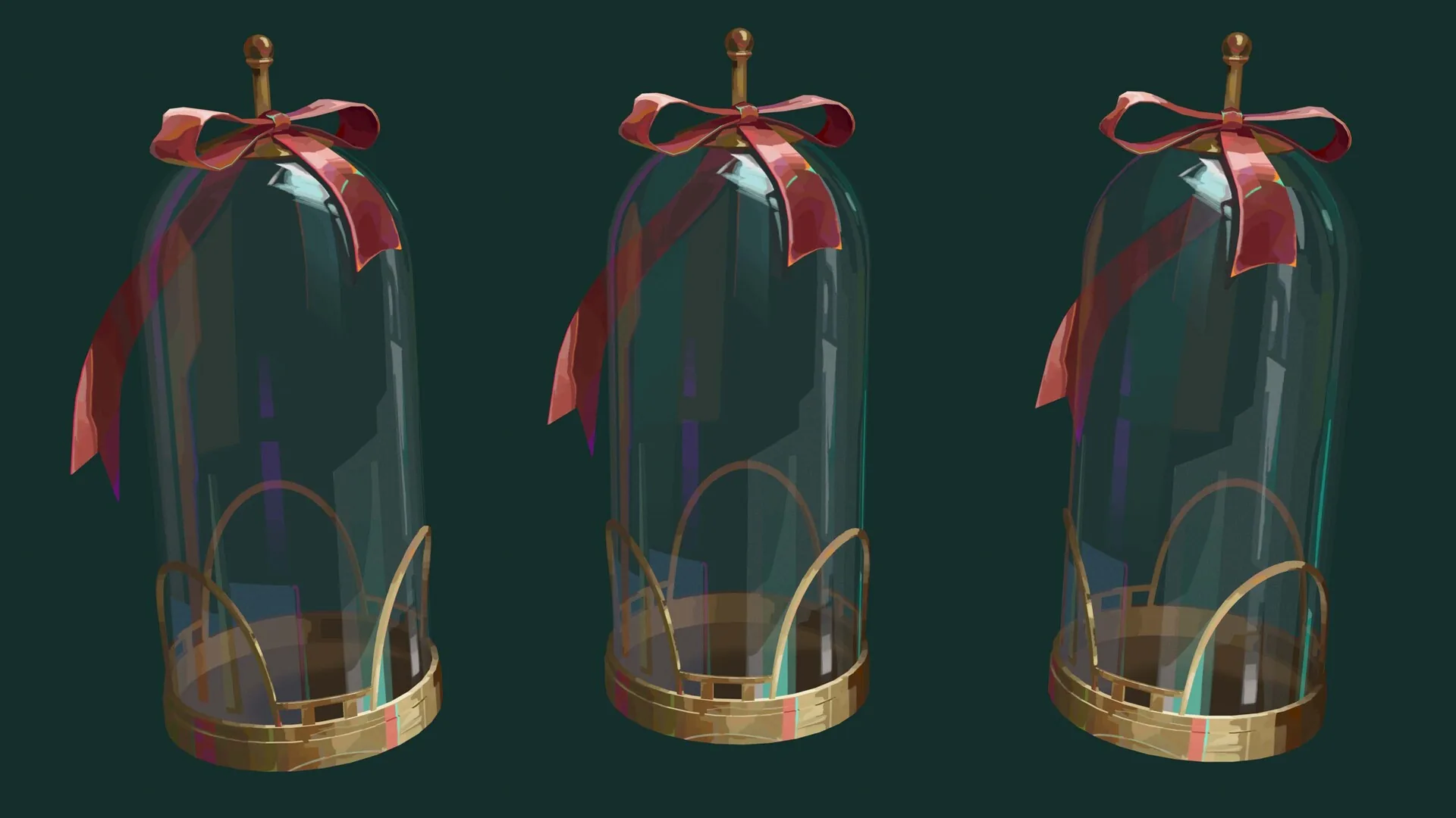 Beautiful Hand-Painted Arcane-Style Flowers Crafted in 3D - изображение 2