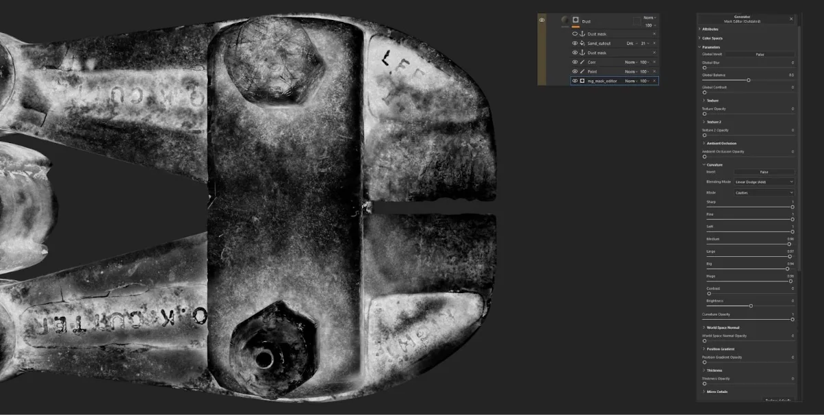 Создание реалистичного болтореза Портера с помощью Blender, ZBrush и Marmoset Toolbag — изображение 24