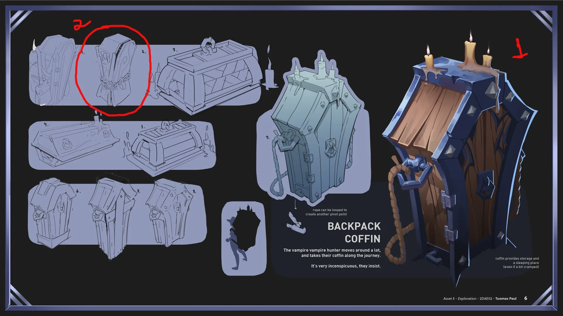 How to Turn the Concept of a Coffin into a Stylized and Detailed 3D Prop - изображение 4