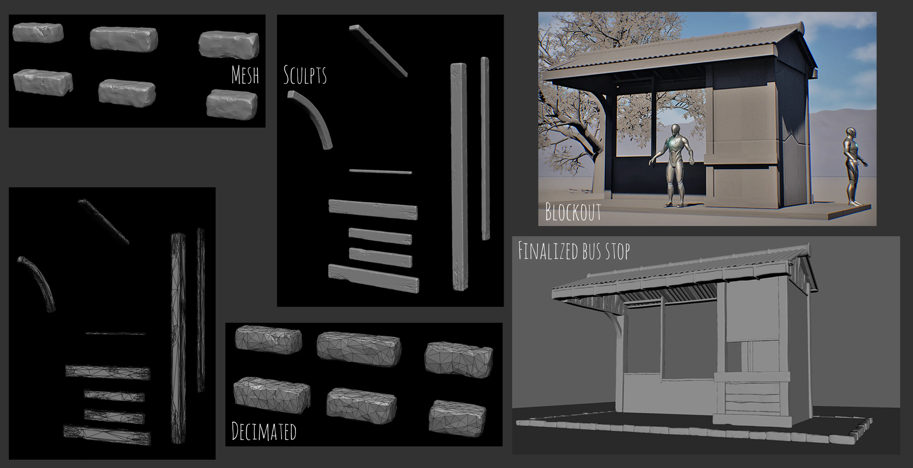 Telling A Story Through An Autumnal Rural Japanese Bus Stop 3D Diorama - изображение 12