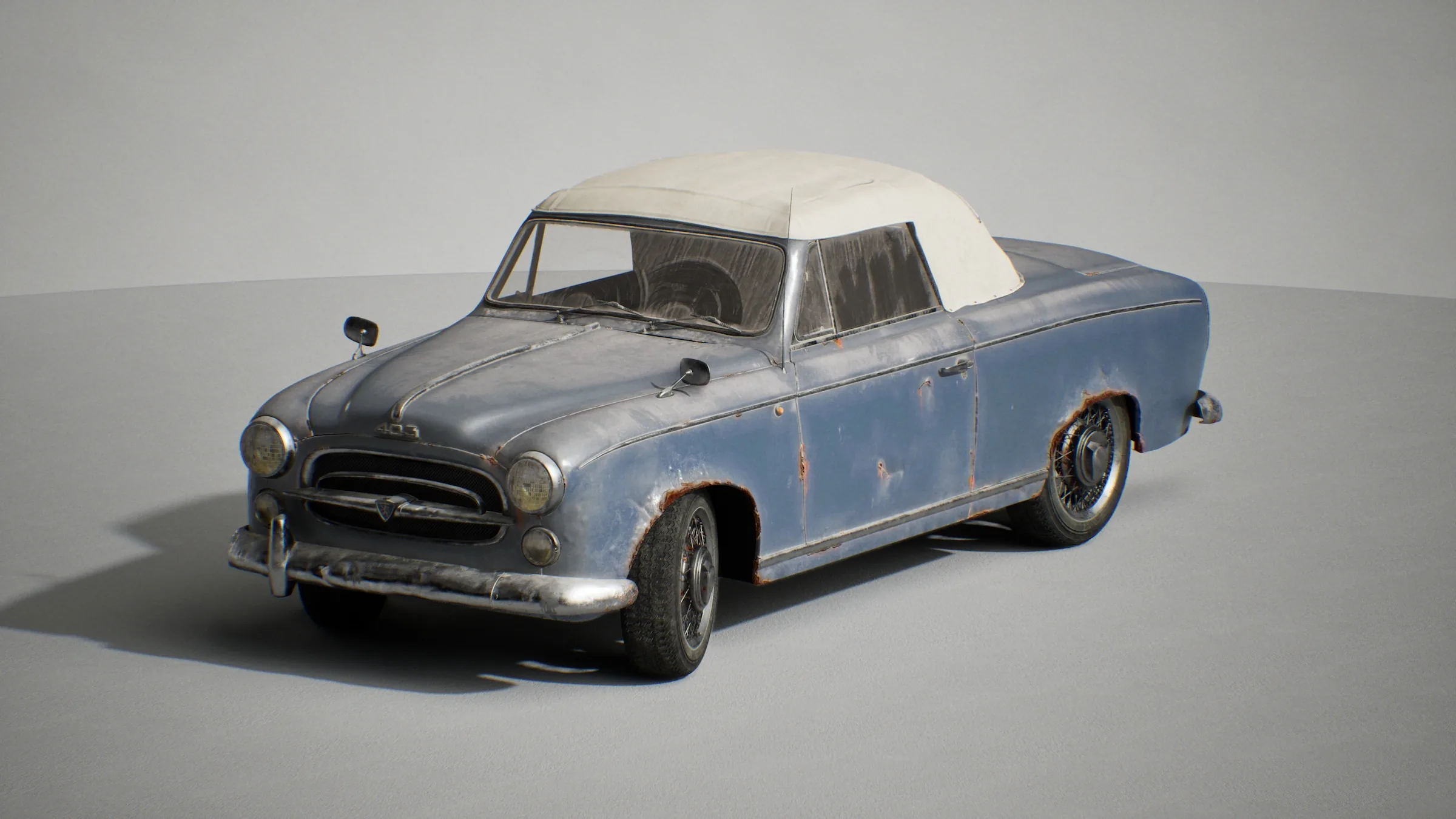 Создание готового к игре Peugeot 403 с использованием Unreal Engine & Substance 3D - изображение 1