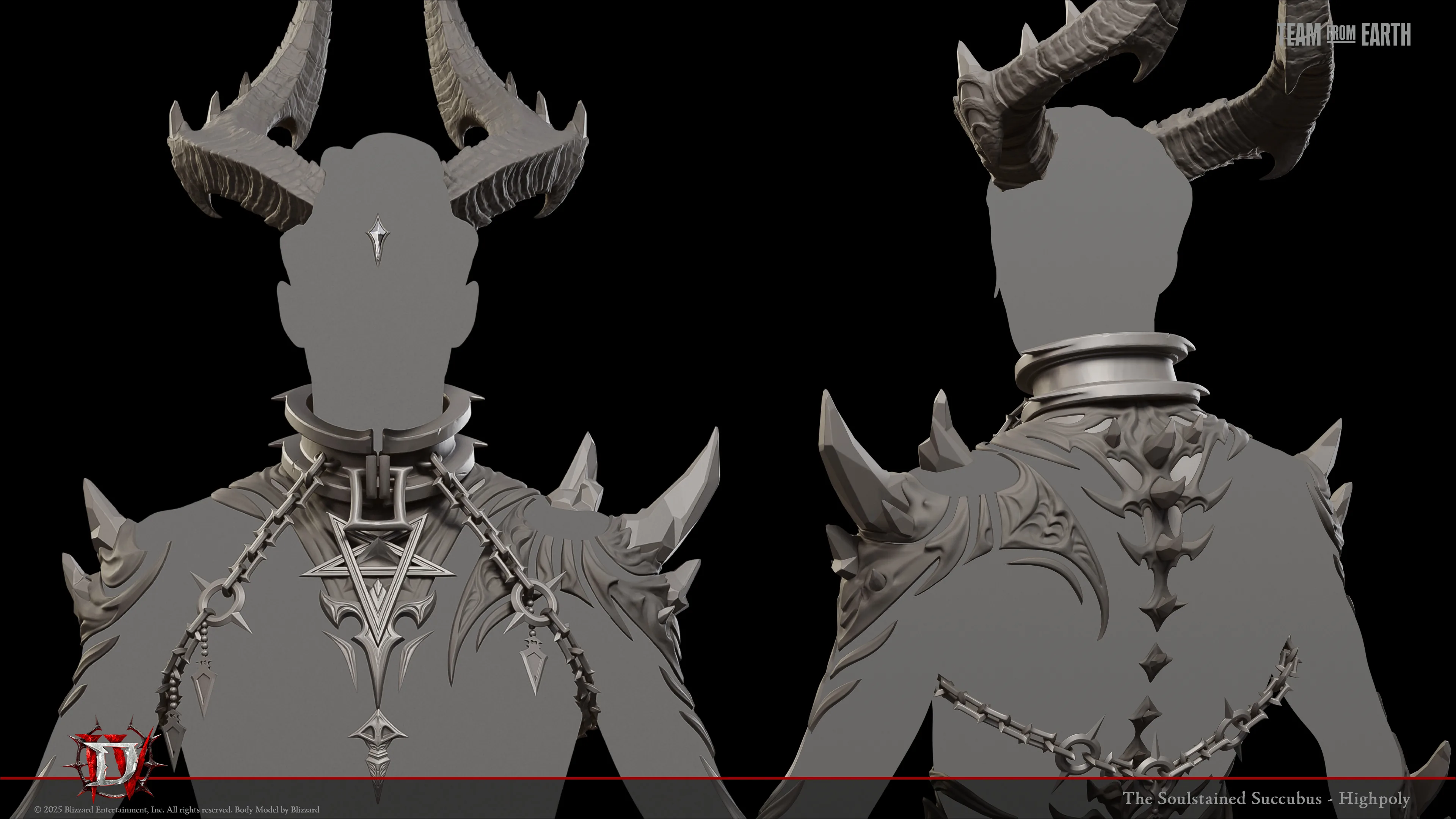Посмотрите на этот косметический набор для класса Warlock — Succubus, созданный для Diablo IV — изображение 4