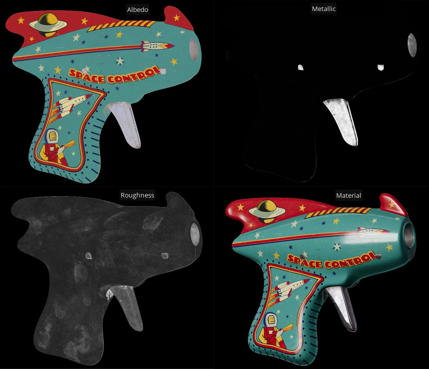 Научитесь создавать игрушку ретро-космического бластера в 3D от Веданта Трипати — изображение 30