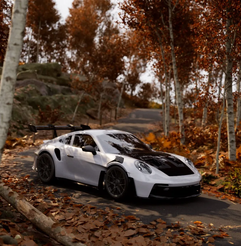 Моделирование и освещение реалистичного Porsche 911 GT3 RS в 3D - изображение 11