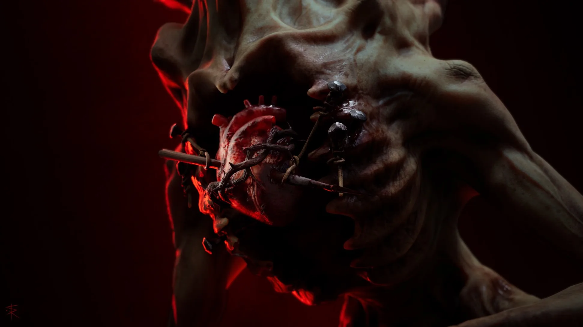 Modeling & Animating an Open Heart For an Eerie Bird-Hybrid Model - изображение 1