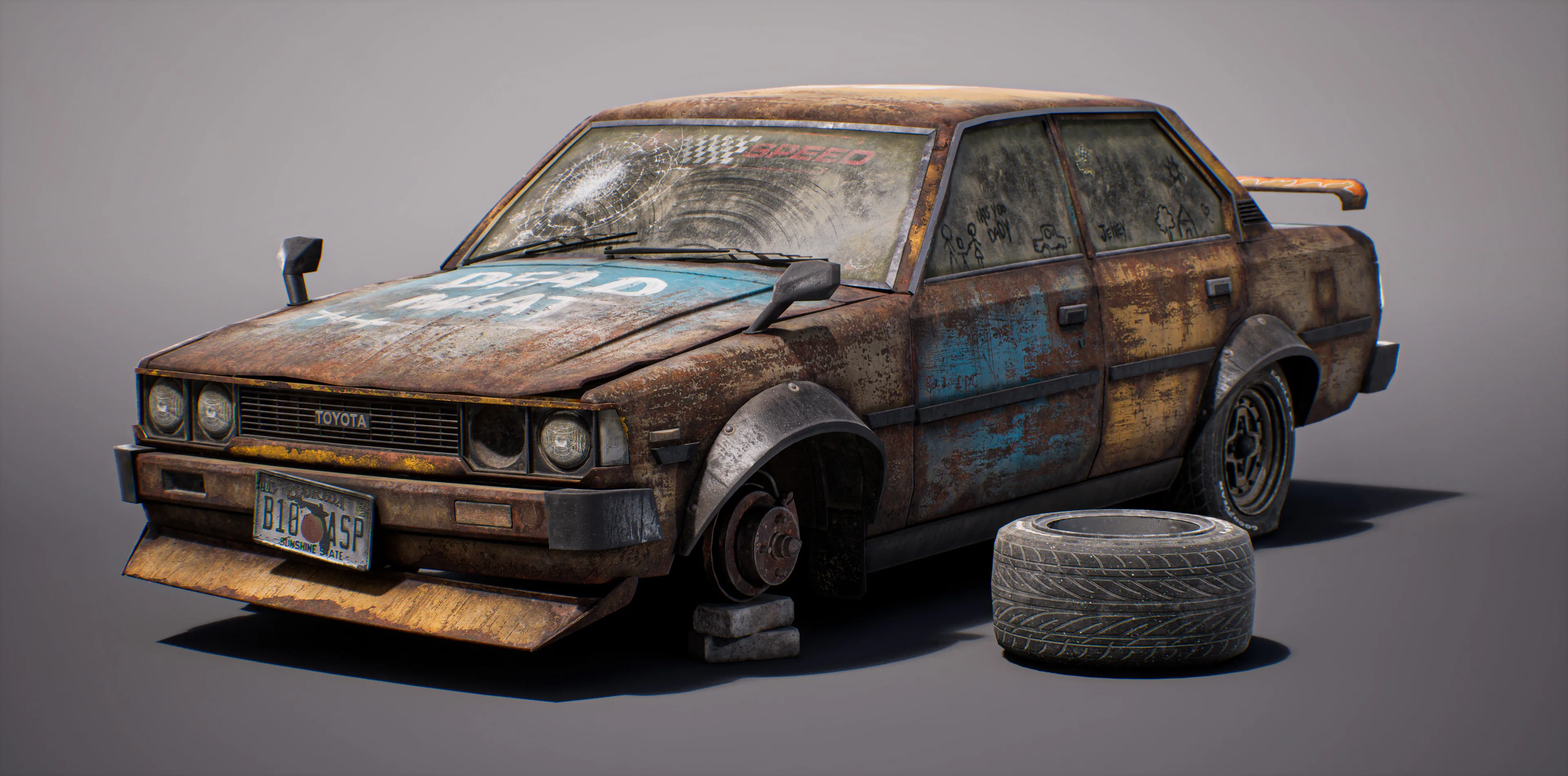Telling the Story of Abandoned Toyota Corolla E70 in 3D - изображение 2
