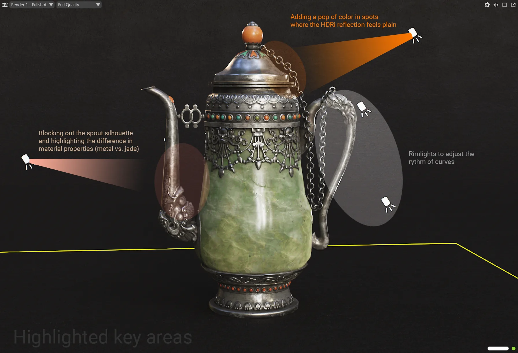 Создание нефритового нефритового кувшина с использованием ZBrush & Substance 3D - изображение 12
