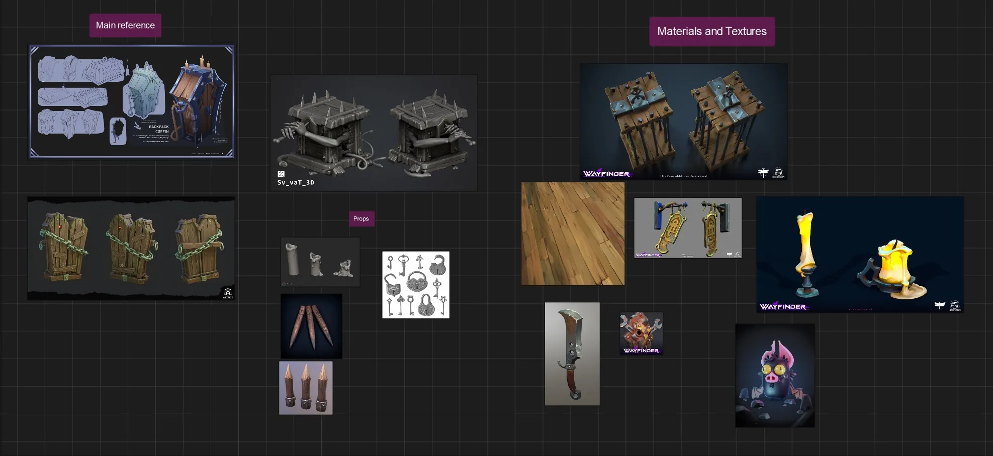 How to Turn the Concept of a Coffin into a Stylized and Detailed 3D Prop - изображение 5