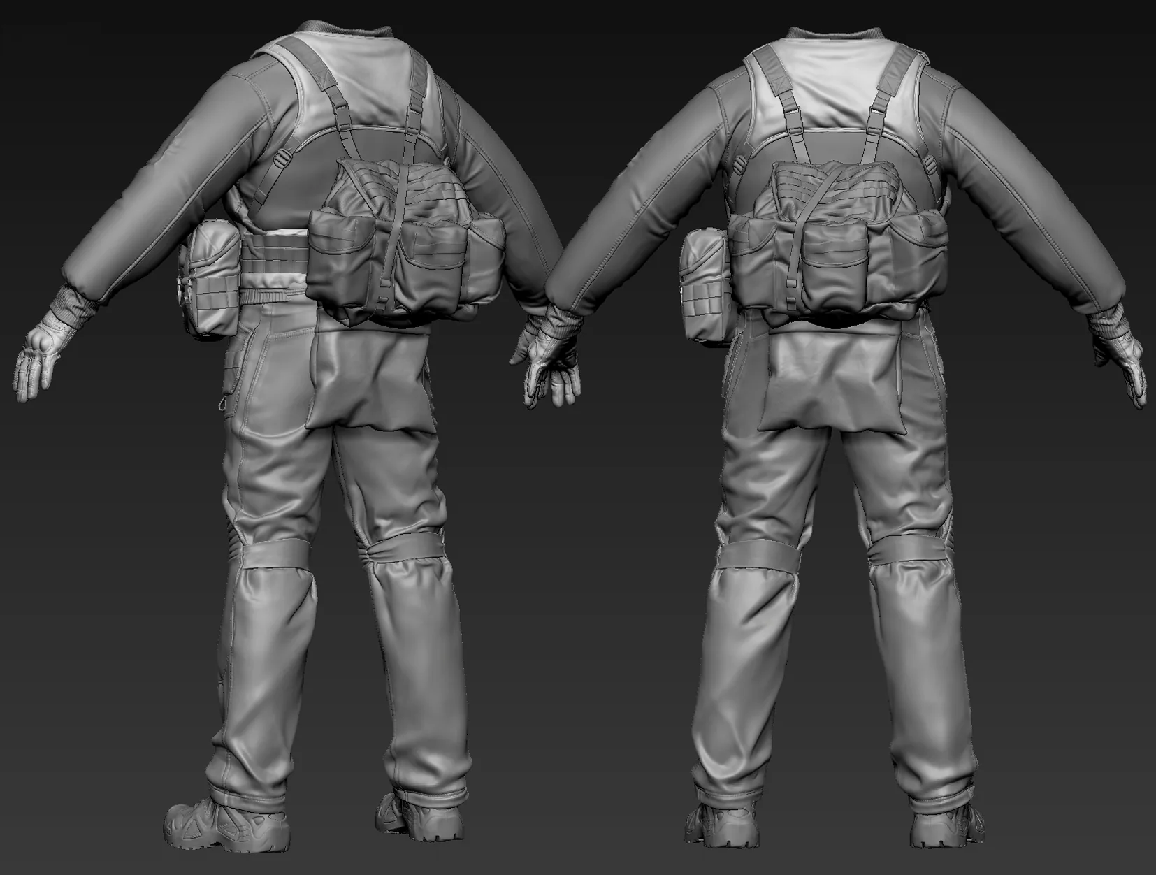 Создание реалистичных тактических ботинок с помощью ZBrush и Substance 3D — изображение 3