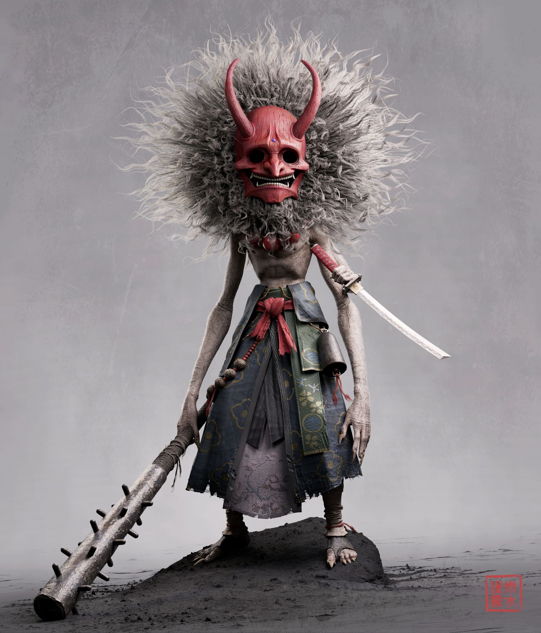 3D Character Artist Shares Work in Progress of a Cool Character with Horns — изображение 4