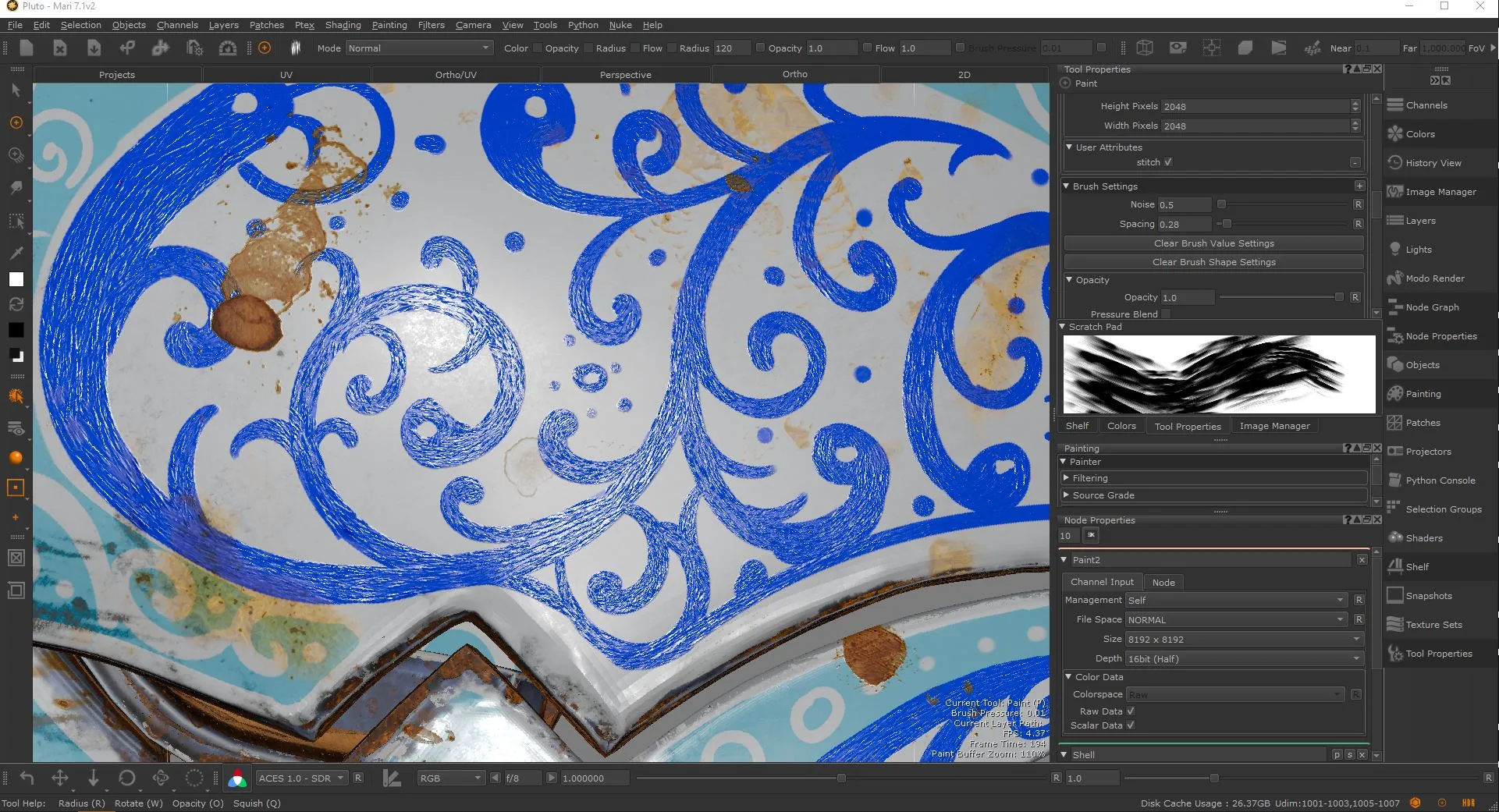 Как настроить текстуры в стиле живописи с помощью Mari & Substance 3D Designer - изображение 16
