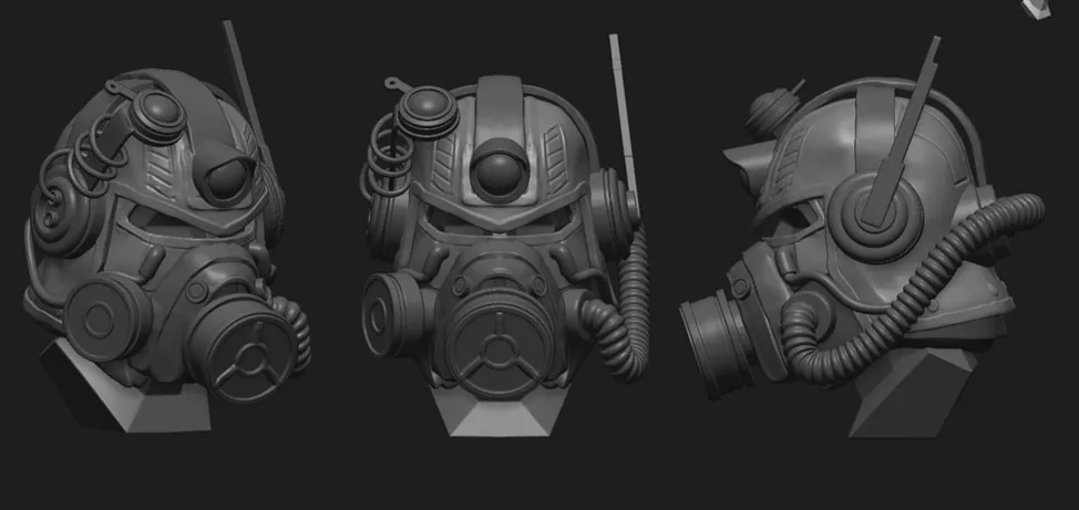 Создание детального шлема, вдохновлённого Fallout, с использованием Substance 3D — изображение 5