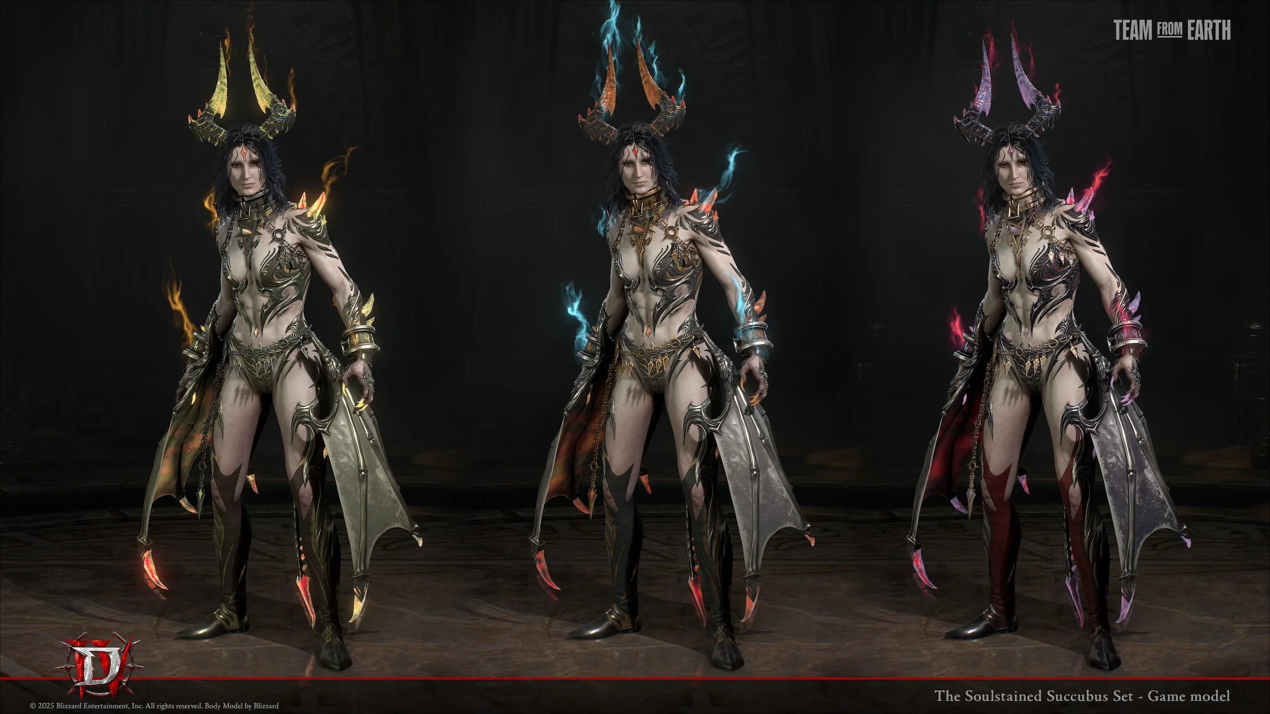 Посмотрите на этот косметический набор для класса Warlock — Succubus, созданный для Diablo IV — изображение 7