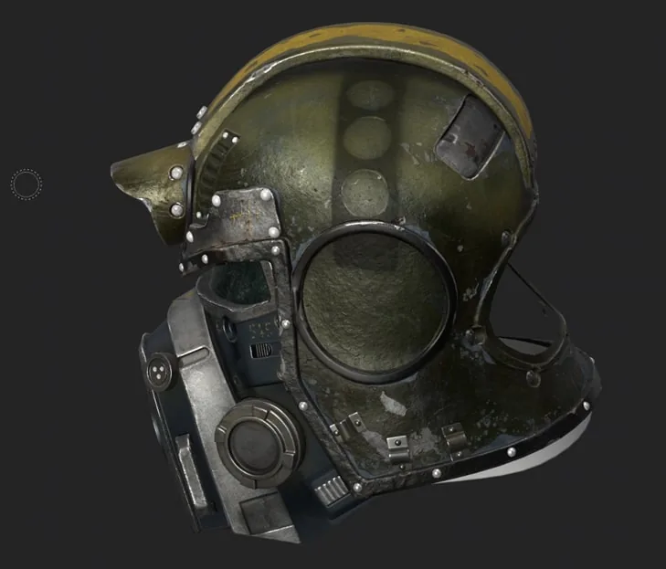 Создание детального шлема, вдохновлённого Fallout, с использованием Substance 3D — изображение 18