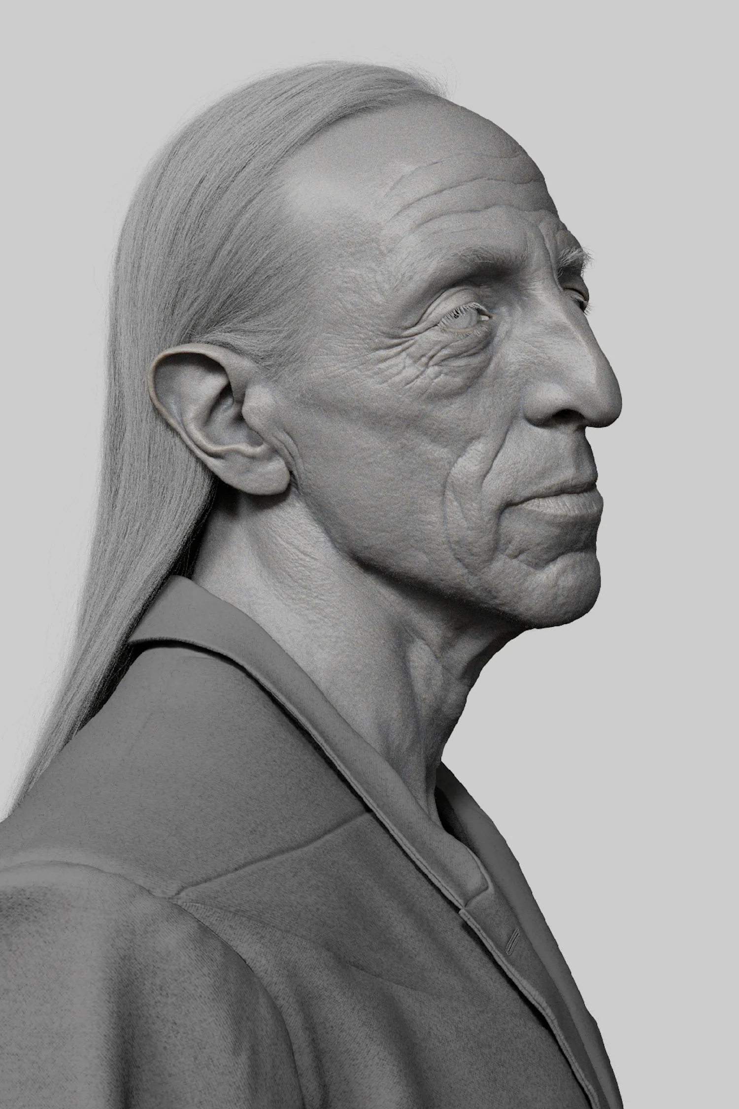 Лепка и текстурирование 3D-портрета Рика Оуэнса - изображение 21