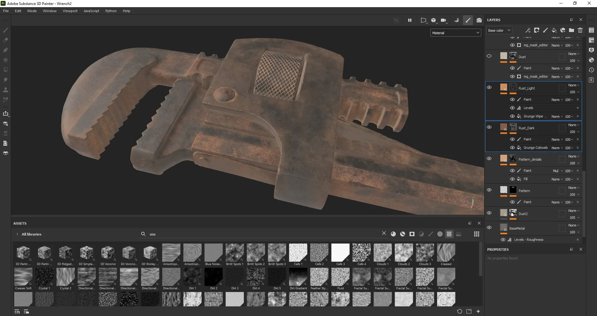 Текстурирование реалистичного металла с ржавчиной с помощью Substance 3D — изображение 19
